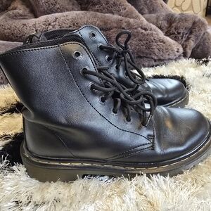 Dr. Martens Black Leather Boots